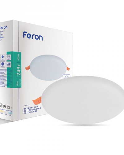 Встраиваемый светодиодный светильник Feron AL701 24W