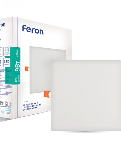 Встраиваемый светодиодный светильник Feron AL702 9W 4000К