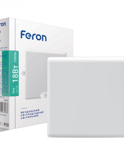 Встраиваемый светодиодный светильник Feron AL706 18W 4000К