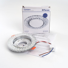 Вбудований світильник Feron CD4021 з LED підсвічуванням