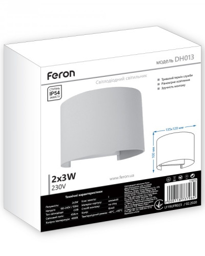 Архитектурный светильник Feron DH013 белый