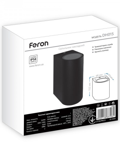 Архитектурный светильник Feron DH015 черный