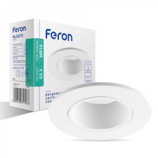 Вбудований поворотний світильник Feron DL0375 білий