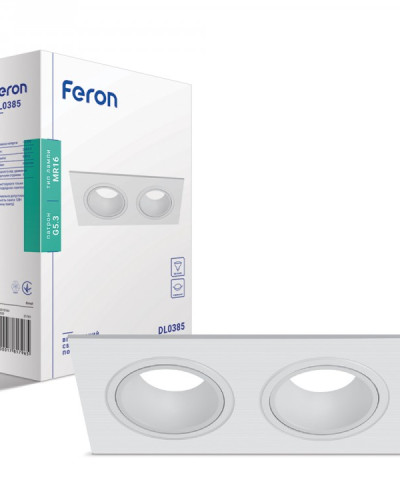 Вбудований поворотний світильник Feron DL0385 білий