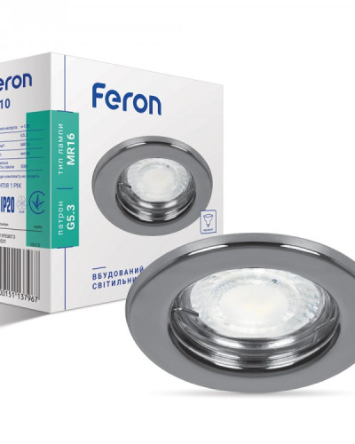 Вбудований світильник Feron DL10 хром