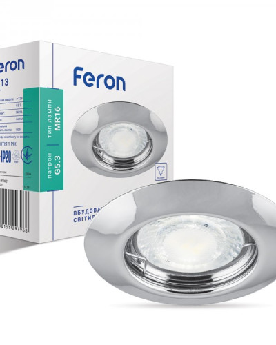 Вбудований світильник Feron DL13 хром
