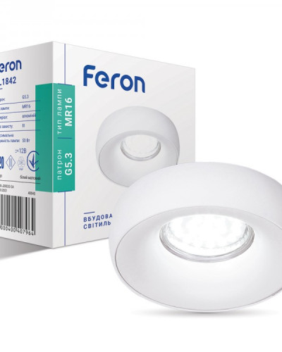 Вбудований світильник Feron DL1842 білий матовий
