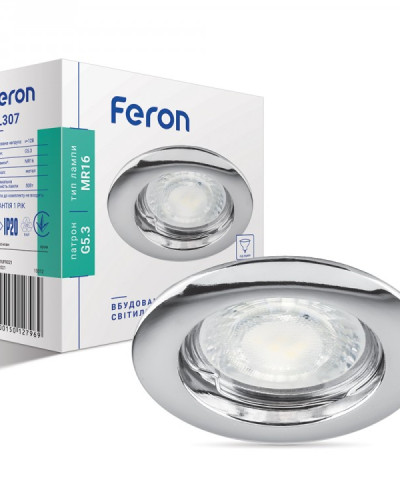 Вбудований світильник Feron DL307 хром