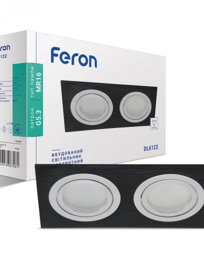 Встраиваемый светильник Feron DL6122 черный