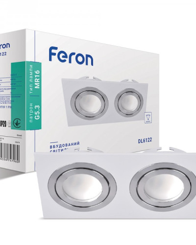 Вбудований світильник Feron DL6122 білий
