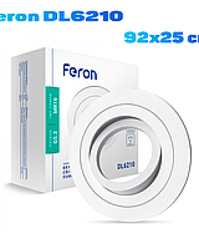 Встроенный поворотный светильник Feron DL6210 белый