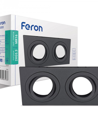 Встроенный поворотный светильник Feron DL6222 черный