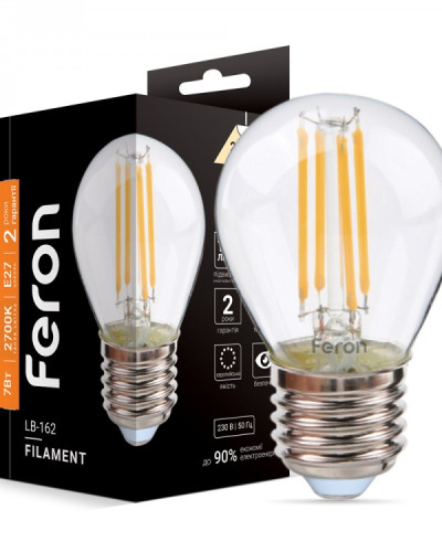 Світлодіодна лампа Feron Filament LB-162 7Вт E27 2700K