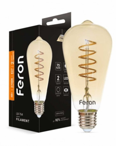 Светодиодная лампа Feron Filament LB-764 4Вт E27 2700K