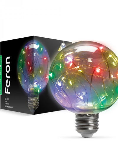 Світлодіодна лампа Feron LB-381 1Вт E27 RGB