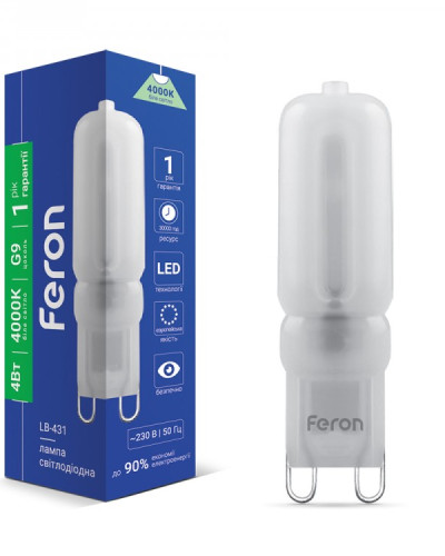 Світлодіодна лампа Feron LB-431 4Вт G9 4000K