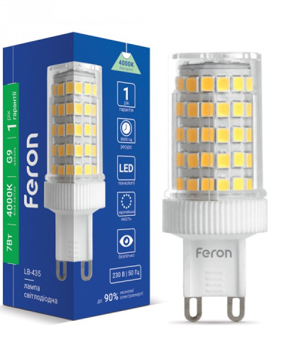 Світлодіодна лампа Feron LB-435 7Вт G9 4000K