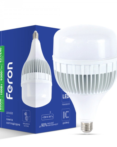 Світлодіодна лампа Feron LB-653 100Вт Е27-E40 6500K