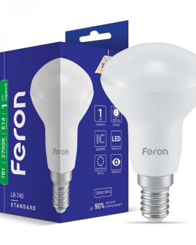 Світлодіодна лампа Feron LB-740 7Вт E14 2700K