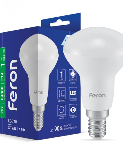 Світлодіодна лампа Feron LB-740 7Вт E14 6400K