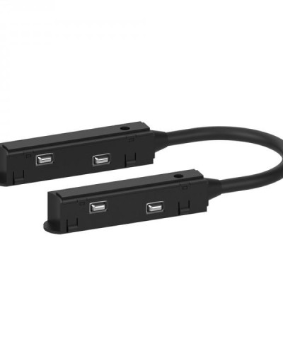 Кутовий гнучкий конектор живлення Feron LD3002 чорний