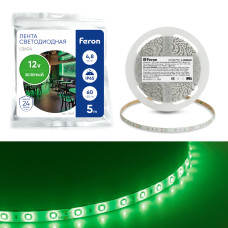 Світлодіодна стрічка Feron LS604 60SMD/м 12V IP65 зелений