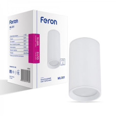 Накладний неповоротний світильник Feron ML301 GU10 IP20 білий