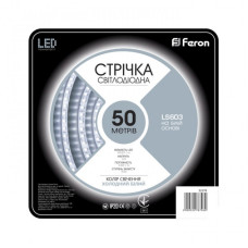 Светодиодная лента Feron SANAN LS603 60SMD/м 12V IP20 белый