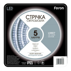 Светодиодная лента Feron SANAN LS607 60SMD/м 12V IP65 белый