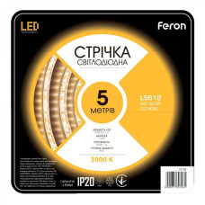 Светодиодная лента Feron SANAN LS612 120SMD/м 12V IP20 теплый белый