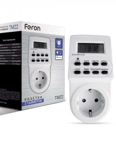 Розетка з таймером Feron TM22