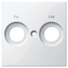 Центральная плата механизма розетки с маркировкой FM и TV, полярно-белый, System M Merten, Schneider Electric MTN299919
