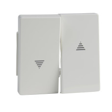 Клавиша двойная выключателя для рольставней IP44, полярно белый Merten Aquadesign Schneider Electric MTN343419