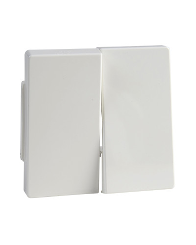 Клавіша подвійна, IP44, полярно білий  Merten Aquadesign Schneider Electric MTN343519