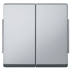 Клавіша подвійна, IP44, алюміній,  Merten Aquadesign Schneider Electric MTN343560