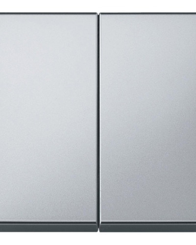 Клавіша подвійна, IP44, алюміній,  Merten Aquadesign Schneider Electric MTN343560