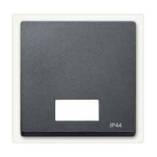 Клавиша с окошком для световой
индикации, IP44, антрацит,
Merten System M Schneider Electric MTN433714