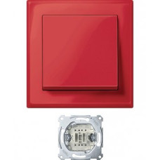 Выключатель JUMBO, рубиново-красный Merten System M Schneider Electric MTN3341-1406