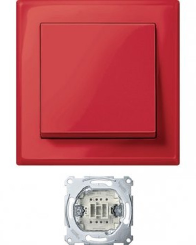 Выключатель JUMBO, рубиново-красный Merten System M Schneider Electric MTN3341-1406