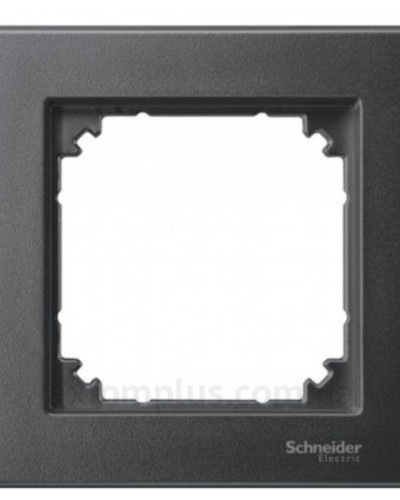 Накладка для Keystone RJ45, 2-х постовый, с полем для надписи, антрацит, System M, Merten, Schneider Electric MTN4568-0414