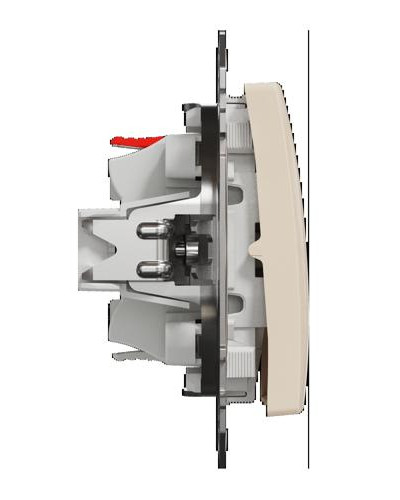 Кнопка на два направления Бежевый Sedna Design Schneider Electric SDD112116