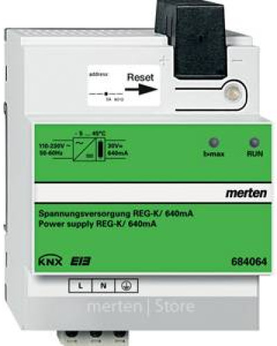Источник питания KNX REG-K 640 мА, KNX Merten Schneider Electric MTN684064