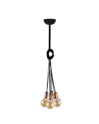 Люстра Nowodvorski CABLE BLACK/COPPER VII PL