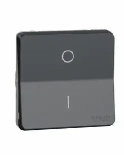Механизм двухполюсного переключателя черный IP55 MUREVA S