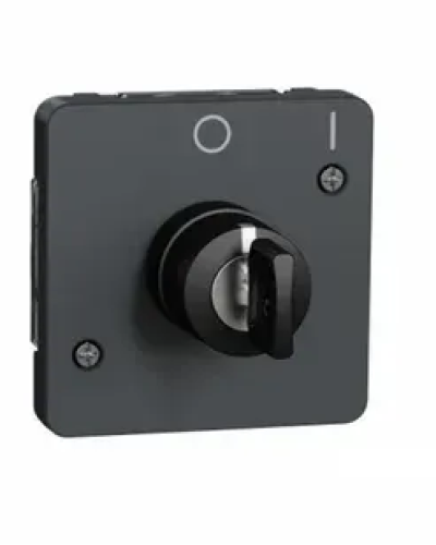 Механизм переключателя с ключом 2 положения 3А черный IP55 MUREVA S