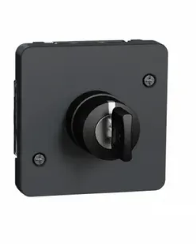 Механизм переключателя с ключом 3 положения 3А черный IP55 MUREVA S