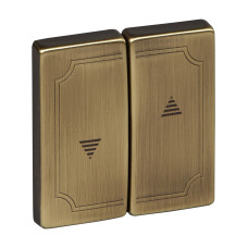 Клавиша для выключателей жалюзи, античная латунь, Merten Antique, Schneider Electric MTN411543