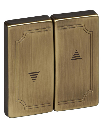 Клавіша для вимикачів жалюзі, антична латунь, Merten Antique, Schneider Electric MTN411543