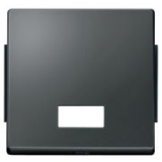 Клавиша с прямоугольным окошком для символов, антрацит, Merten Aquadesign Schneider Electric MTN343814