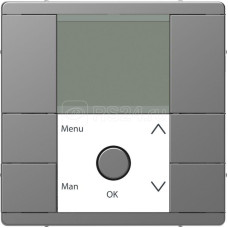 Модуль таймера с дисплеем, нержавеющая сталь MERTEN D-Life PlusLink Schneider Electric MTN5755-6036